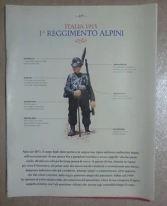 SOLDATINI DI PIOMBO - N. 50 - 1° REGGIMENTO ALPINI - 1915 - SOLO RIVISTA - Foto 1 di 2