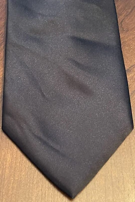 Geoffrey Beene Hand Made Black Polyester Men’s Neck Tie Made In China - Image 1 of 4