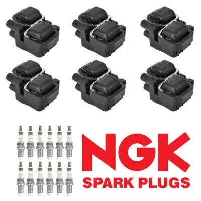 Ignition Coil & NGK Ruthenium Spark Plug Set for 1998-2005 Mercedes-Benz UF359 - Image 1 of 4