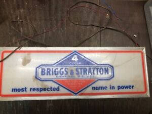 Vintage BRIGGS & STRATTON  Lighted Sign