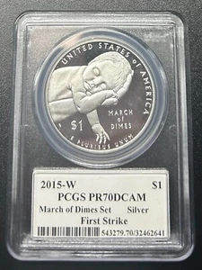 2015-W $1 PCGS PR70DCAM March of Dimes Set Silver First Strike - 0026 - Picture 1 of 2