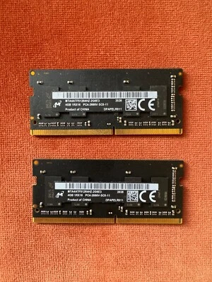 Micron 8GB (2x4GB) RAM MTA4ATF51264HZ-2G6E3 PC4-2666V-SC0-11 MAC Aple - Image 1 of 2