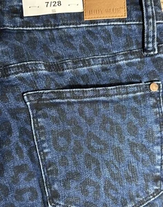 Judy blue Denim Skinny women’s size 28 Leopard Print New - Picture 1 of 5