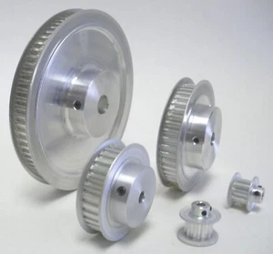 71XL037 Aluminum Timing Belt Pulley 71 Tooth, 1/2 Bore, 2 Flanges, 2 Set Screws - Picture 1 of 1