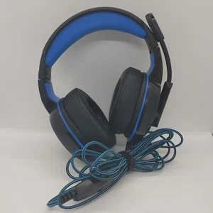 Auriculares para juegos Nivava K7 Pro azules/negros - probados, micrófono con cancelación de ruido, luz RGB - Imagen 1 de 11
