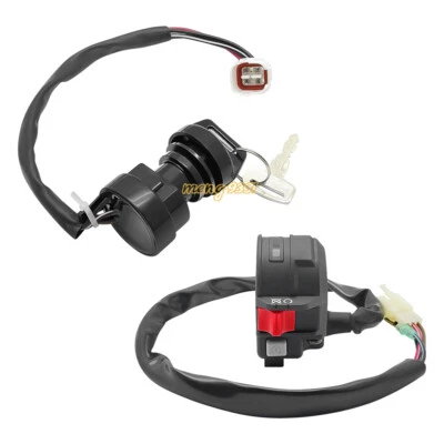 Handlebar Start Stop Switch & Ignition Key Switch for Yamaha Raptor 50 80 02-08 - Image 1 of 4
