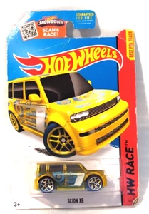 2004 Hot Wheels released for 2015 HW Race, Scion XB, Translucent Yellow - Picture 1 of 4