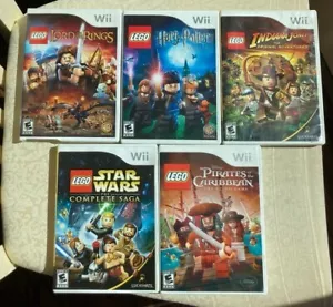 Wii LEGO Lot~Star Wars~Pirates of C~Lord of the Rings~Harry Potter~Indiana Jones - Picture 1 of 1