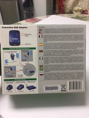 Trendnet TPL-101U Powerline USB Adapter - Blue - Networking -  NEW - Image 1 of 4