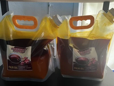 Aceite de palma rojo puro y natural de Nigeria -5 litros (11,02 libras) Foto 1 de 2