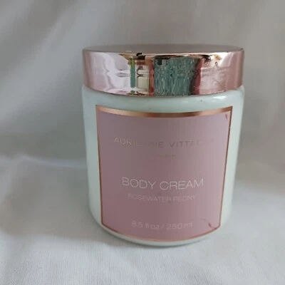 Новый крем для тела Adrienne Vittadini розовая вода пион 8,5 жидких унций запечатанный - Изображение 1 из 4