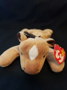 TY BEANIE BABY, DERBY EL CABALLO, ESTRELLA, HILO/GRUESO, PELLETS DE PE, SELLO, ERROR - Imagen 1 de 7