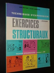 EXERCICES STRUCTURAUX - FICHIER D'EXERCICES - CP - L. Malossane - 1973 - Bild 1 von 6