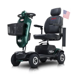 Heavy Duty 4 wheel Folding Travel Transformer Electric Mobility Scooter US - Picture 1 of 11