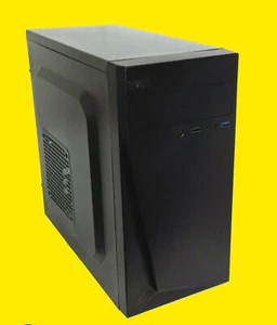 NEW Black Mini Tower Micro ATX USB 3.0 PC Case Only or w/ 750W 80+ Power Supply - Picture 1 of 32