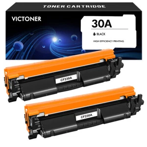 2PK Black CF230A 30A Toner Cartridge for HP LaserJet Pro MFP M227fdw M227sdn - Picture 1 of 8