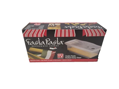 Fasta Pasta Microwave Cooker and Strainer NEW The Orginal - Image 1 of 4