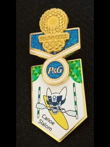Brand New Canoe slalom PG Tokyo 2020 olympic pins  moving parts - Picture 1 of 2