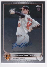 2022 Topps Chrome Spenser Watkins Baltimore Orioles Autograph Auto Card