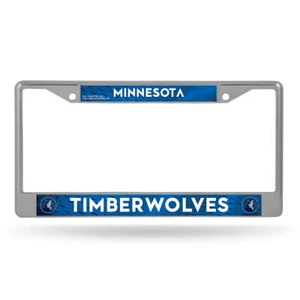 Minnesota Timberwolves License Plate Frame Chrome Printed Insert - Picture 1 of 1