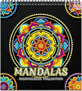 Adult Coloring Book - 32 Mandala Patterns for Relaxation, Spiral Bound - Picture 1 of 12