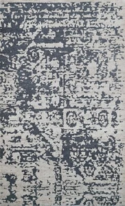 Modern Hand-Knotted Wool 90X150 Vintage Silver Living Room Carpet SH159 - Picture 1 of 7