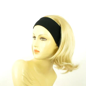 turban chimio avec bandeau blond doré méché blond très clair ref XENA en 24BT613 - Imagen 1 de 7