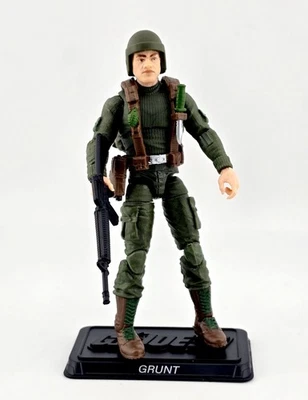 Figura de acción GI Joe Grunt retro 3,75" exclusiva de Walmart Hasbro 2021 completa Foto 1 de 4