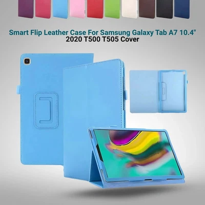 Smart Flip Leather Case For Galaxy Tab A7 10.4" 2020-22 T500 T505 Cover - Image 1 of 4