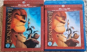 THE LION KING 3D BLU-RAY 3D + 2D + LENTICULAR SLIP COVER DISNEY DIAMOND EDITION - Picture 1 of 2