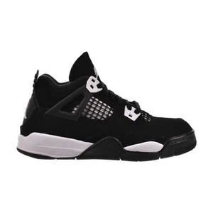 Jordan 4 Retro (PS) "White Thunder" Little Kids' Shoes Black/White FV4537-001 - Picture 1 of 6