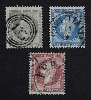 CKStamps: Colección de estampillas de Noruega Scott #3 4 5 usadas  Foto 1 de 2