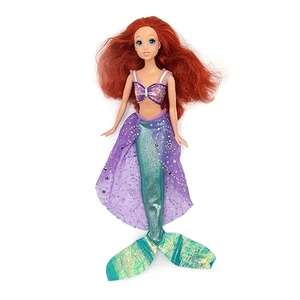 Disney Kleine Meerjungfrau Arielle Puppe 2005 Flossen Lila Glitzer Rock Top Glitzer - Bild 1 von 6