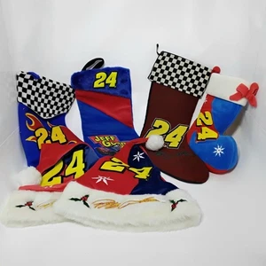 Pacchetto natalizio Nascar Jeff Gordon # 24 calze e cappelli di Babbo Natale  - Foto 1 di 10