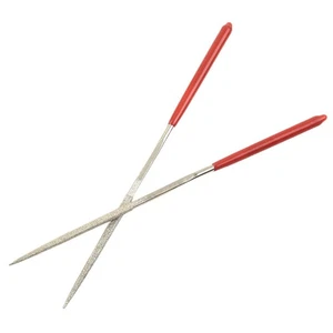 Brand New Diamond Files 2 Pcs Metal Shape Steel Tile Electronics Repair - Picture 1 of 12