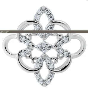 .925  Medallion Swarovski Crystals Clasp for Lestage Convertible Bracelet - Picture 1 of 3