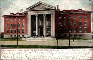 ORTHODOX JEWISH HOME FOR THE AGED Chicago, Illinois IL c1908 UDB Postcard - Picture 1 of 2