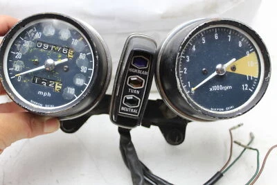 1975 76 HONDA CB360T SPEEDOMETER TACHOMETER GAUGE METER CLUSTER (SYBA14) - Image 1 of 4