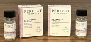 2 Bottles Perfect Formula My Favorite Topcoat High Gloss Finish .17 fl oz ea - Picture 1 of 6