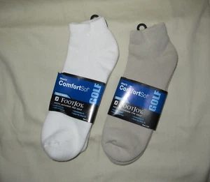 2 PAIR FOOTJOY FJ COMFORTSOF MENS SPORT GOLF SOCKS SHOE SIZE 7 - 12 NEW IN PACK - Picture 1 of 6