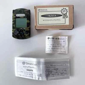 SEGA Dreamcast Camo Camouflage Visual Memory Unit VMU HKT-7000 Complete Box Set - Picture 1 of 14