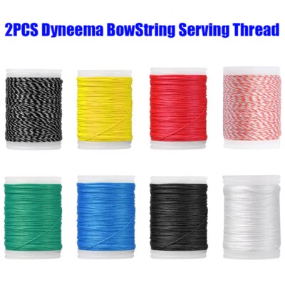 2PC Dyneema Archery Bowstring Serving Thread Line Cord Spool Protector 110m/Roll - Image 1 of 3
