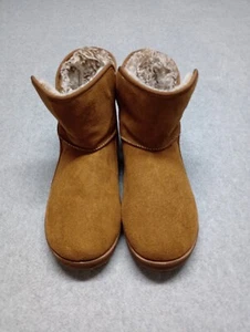 Sketchers Damen Stiefel Gr. 7,5 M braun Slipper Kunstfellfutter - Bild 1 von 8