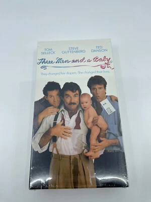 Three Men And A Baby Tom Selleck Ted Danson (VHS) Classic New Sealed Foto 1 de 4