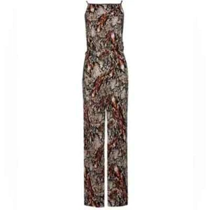Dorothy Perkins Women's Multicolor Snake Print Plisse Jumpsuit - Picture 1 of 2