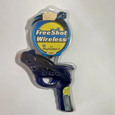 Novo na caixa PS2 Pelican Free Shot Wireless Light Gun Blaster PL-667 PS2 Guncon - Imagem 1 de 4