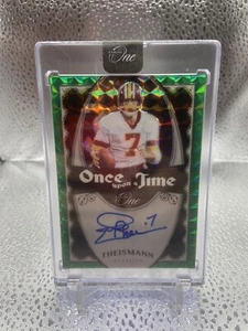 Panini One Joe Theismann 2023 automático/35 verde Once Upon a Time Redskins #332 - Imagen 1 de 2