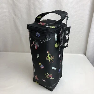 Nicole Miller Biberon Isolato Termico Morbido Laterale Zip-Aperto Marsupio NUOVO - Foto 1 di 7