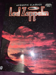 Led Zeppelin ACOUSTIC CLASSICS, 1995 edition vintage music book, W free shipping - Picture 1 of 5