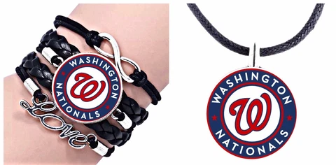 Washington Nationals Bracelet And Necklace Set Cover